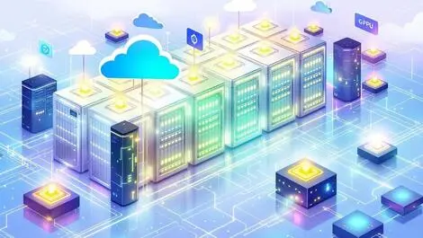 Large data center multiple gpus servers cloud ai training kubernetes open source modern design