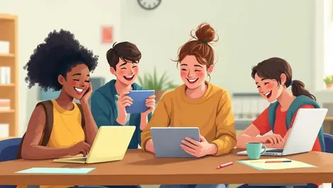 New zealand youth using tablets laptops classroom digital learning access