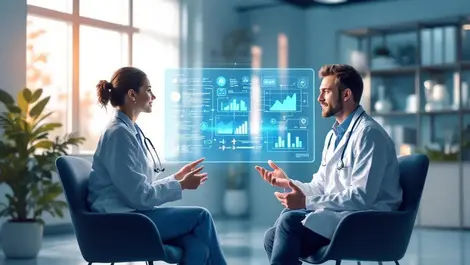 Australian clinic doctor patient ai tablet medical data visualization