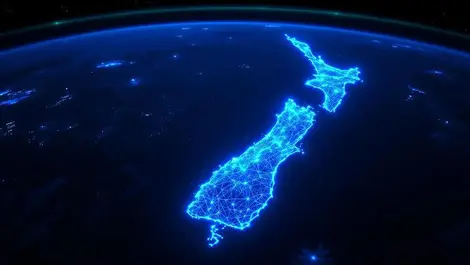New zealand orbit night digital security hub network glow