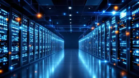 Tiered ai storage datacenter flash and object racks cool lighting